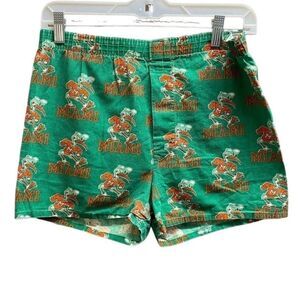 Miami hurricane vintage woman’s boxer shorts made in the USA/ size large